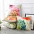 Artscope Set of 4 Waterproof Throw Pillow Covers 18x18 Inches, Hydrangea and Lotus Pattern Decorative Cushion Covers, Perfect to Outdoor Patio Garden Living Room Sofa Farmhouse Decor