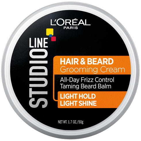 L'Oreal Paris Hair Care Studio Line Beard and Hair Cream, 1.7 Ounce