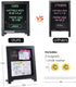 Magnetic Chalkboard Sign, 15x12 Wood Framed Blackboard with Chalk Marker and 2PC Magnets, Rustic Chalk Board Easel for Menu Kitchen Wedding Farmhouse D©cor, Tabletop or Wall Hanging Display