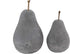 Creative Co-Op DA5981-1 Large Grey Cement Pear Decoration, 5"