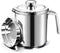 Chihee Oil Strainer Pot Grease Can 2 L Stainless Steel Oil Storage Can Container with Fine Mesh Strainer Dust-proof lid Non-slip Plate Suitable for Storing Frying Oil and Cooking Grease