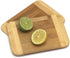 Lipper International Bamboo Wood Two-Tone Kitchen Cutting and Serving Board, Small, 8" x 6" x 5/16", Set of 2