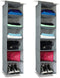 MIGHTY TIDY HOME 12-Shelf Hanging Closet Storage 2-Pack Combo | Extra Thick and Sturdy | 2-Pack Combo, 12 Shelves Total | Space Saving Storage Holder for Wardrobe Closet (Grey)