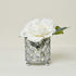 Elegant Designs HG1000-CHR Elipse Crystal Flower, Candle Holder, Wedding Centerpiece, 3.25 Inch, Chrome Decorative Candleholder/Vase