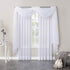 No. 918 Emily Sheer Voile Rod Pocket Curtain Panel, 59" x 216", White