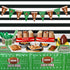 Football Party Supplies Football Touchdown Game Day Accessory for Superbowl and Including Birthday Banner, Plates, Cups, Napkins, Tableware, Tablecloth, Banner, Serves 20
