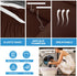 Luxurlife Thick Sofa Covers 1-Piece Stretch Couch Cover for 3 Cushion Couch Latest Jacquard Sofa Slipcover for Pets Kids Furniture Protector with Elastic Bottom(Large, Chocolate)