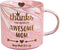 Mothers Day Gifts, Gifts for Mom from Daughter Son, Funny Gifts for Women Wife Stepmom, Mom Gifts Ideas, Tea Mug for Mom, Mom's Birthday Valentine's Day -12oz Novelty Pink Ceramic Coffee Tea Cups
