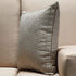 Jepeak Pack of 2 Burlap Linen Throw Pillow Covers Square Cushion Cases Farmhouse Modern Decorative Solid Thickened Pillowcases for Sofa Bed Couch (20 x 20 Inches, Beige/Khaki Threads)
