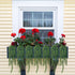 FUNARTY 2pcs Fake Hanging Plants, Artificial Succulent Plants String of Pearls with Planter, Faux Plants for Wall Home Garden Decor