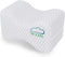 MODVEL Orthopedic Knee Pillow | Memory Foam Cushion for Hip, Sciatica & Lower Back Pain Relief | Provides Support & Comfort (MV-104) (White)