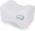 MODVEL Orthopedic Knee Pillow | Memory Foam Cushion for Hip, Sciatica & Lower Back Pain Relief | Provides Support & Comfort (MV-104) (White)
