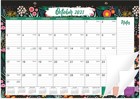 2022 Desk Calendar - 18 Months Extra Large Desk/Wall Calendar, 22" x 17" , Jul 2021 - Dec 2022, Academic Desk Calendar with Corner Protectors