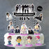 7PCS B^TS cake topper fingure Characters set of Action Figure Toys Premium Cake Toppers and Party Favors for B^TS party supplier, Halloween Christmas Thanksgiving Gift Ideas for Boys and Girls, Pink