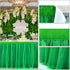6FT Green Tulle Table Skirt Tutu Table Cloth for St. Patrick's Day Kids Birthday Party Dessert Round Tables Christmas Home Decoration(L 6(ft),H30in)