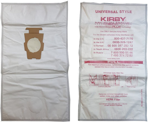 Kirby Micron Magic Micro Allergen Plus HEPA Vacuum Filter Bags Package of 6 #204814A