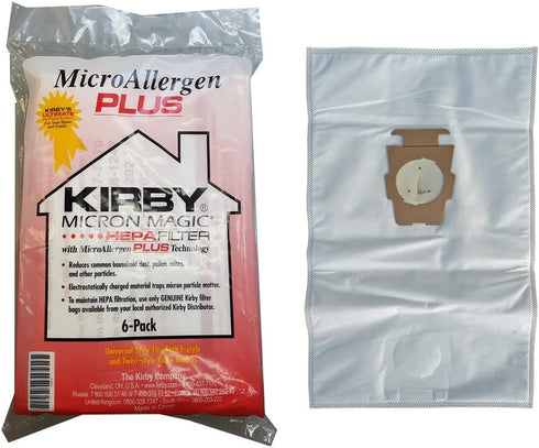 Kirby Micron Magic Micro Allergen Plus HEPA Vacuum Filter Bags Package of 6 #204814A