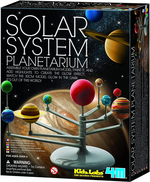 4M Solar System Planetarium - DIY Glow In The Dark Astronomy Planet Model Stem Toys Gift for Kids & Teens, Girls & Boys, Model:3427