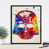 nacnic Prints Star Wars Waterolor Style War of Galaxies - Set of 1-250g Paper - Beautiful Poster Painting for Home Office Living Room