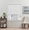 Exclusive Home Curtains Prague Trellis Blackout Roman Shade, 27x64, White