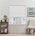 Exclusive Home Curtains Prague Trellis Blackout Roman Shade, 27x64, White