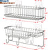 Simple Houseware Bathroom Adhesive Wall Mount Large 2-Tier Shower Caddy, Chrome