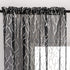 FINECITY Silver and Black Curtains for Living Room - Printed Silver Foil Artistic Tree Branch Sheer Curtains Black 96 Inch Length Privacy Window Curtain Set of 2 Panels, 52 x 96 Inch, Silver Black