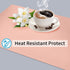 Herda Placemats for Dining Table, Non-Slip , Leather Placemats for Home Kitchen , Waterproof Heat Resistant Insulation Protector Table Mats Set of 4, Easy to Clean Light Pink Placemats