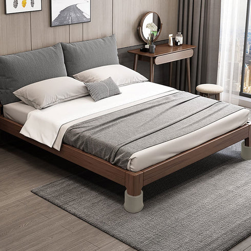 MIIX HOME- 4 inch Risers with Natural Plant Fiber for Twin or Queen Size Bed Furniture Cabinet Table Sofa Desk or Couch Raisers and Leg Elevators, 1 Set of 4 Pack, Beige