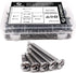 Comdox 410 Stainless Steel Self Drilling Screws Kit Set, Pan Head Phillips Sheet Metal Tek Screws Assortment Kit, Modified Truss Head, 8-18 Thread Size, 5/8" to 1-1/2" Length (Pack of 200)