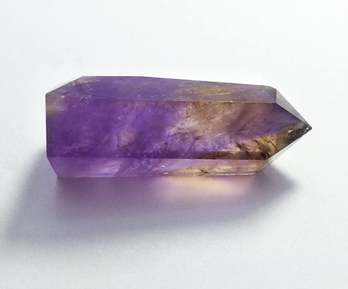 Amethyst Healing Crystal Wand Pointed & Faceted Prism Bar for Reiki Chakra Meditation Therapy Deco, Small gemstomes are Gifts (Colors May Vary Due Natural Properties)