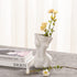 Feminine Body Vases, Feminine Curve Vases,Unique Undressing Look,Decorative Vases, Creative Floral Vases, Ceramic Vases for Modern Bohemian Home Decoration, (Birthday Gifts, (White)