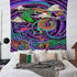 DBLLF Japanese Legendary Dragon Tapestry Trippy Marine Anime Theme Legend Dragon Tapestry,Size 60"x 60" Flannel Art Tapestries,for Living Room Bedroom Dorm Decor GTYYDB389