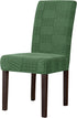 subrtex Dining Chair Slipcovers Various Jacquard Stretch Chair Covers Removable Parsons High Back Chair Protector for Kitchen (Pack of 4, Various Green)