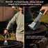 AJIJING Grill Brush and Scraper,2 Pack BBQ Grill Cleaning Brush 18" Stainless Steel Wire Bristle BBQ Grill Cleaner Brush Scraper Accessories for Gas Grill Weber Charcoal Porcelain Ceramic Iron Grill