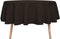 sancua Round Tablecloth - 60 Inch - Water Resistant Spill Proof Washable Polyester Table Cloth Decorative Fabric Table Cover for Dining Table, Buffet Parties and Camping, Brown