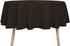 sancua Round Tablecloth - 60 Inch - Water Resistant Spill Proof Washable Polyester Table Cloth Decorative Fabric Table Cover for Dining Table, Buffet Parties and Camping, Brown