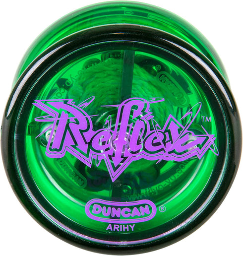 Duncan Toys Reflex Auto Return Yo-Yo, Beginner String Trick Yo-Yo, Green