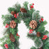 TOY MANIAC Christmas Garland 5.9 Feet Artificial Pine Garland Frosted Berry Pinecone Artificial Garland for Christmas Party Home Decoration
