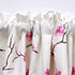 Home Soft Things Cherry Blossom Embroidery Valance Pink, 60" x 19", Scalloped Flower Floral Thermal Insulated Window Curtain Valance Thick Drapes for Bedroom Decor with Rod Pocket, Set of 1 Panel