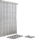 Bath Fusion Elsa Geometric 15-Piece Light Grey Bathroom Shower Set