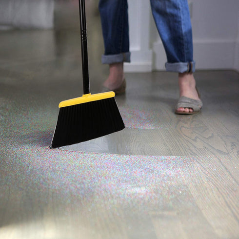 Broom and Dustpan Set,Indoor Broom with Dust pan Combo Set for Home,Angle Kitchen Broom for Floor Sweeping