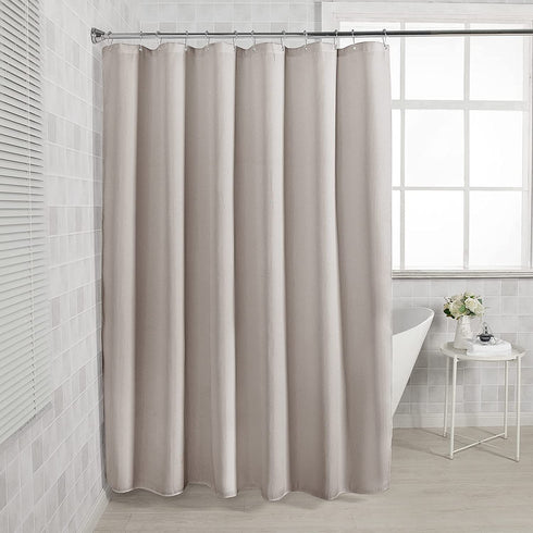 AmazerBath Waffle Shower Curtain, Heavy Duty Fabric Shower Curtains with Waffle Weave Hotel Quality Bathroom Shower Curtains, 72 x 72 Inches (Khaki)