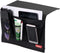 HAKACC Bedside Caddy / Bedside Storage Organizer,Remote Control Holder Armchair Organizer Couch Caddy Sofa Armrest Bag for tablet Magazine Phone Remotes, Black