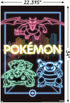 Trends International Pok©mon - Neon Group Wall Poster, 22.375" x 34", Poster & Mount Bundle