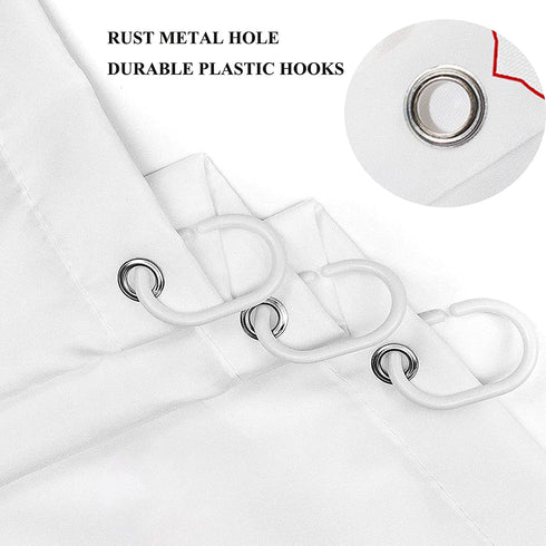 Yeele Shower Curtain Fish Ocean Shower Curtain Under The Sea Shower Curtain for Bathroom Waterproof Polyester Sea Bathtub Curtain Decor with Hooks,69x70in