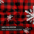 Christmas Snowflakes Round Tablecloth 60" Stain Wrinkle Free Washable Table Cloths for Decorative Kitchen Dining Party Wedding Indoor Microfiber