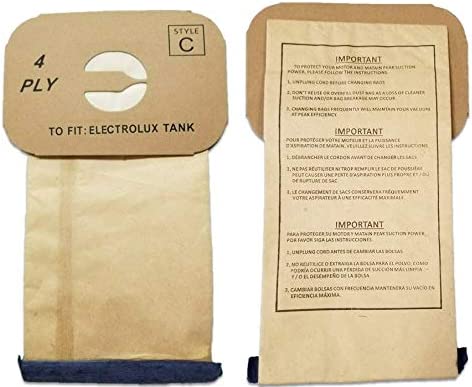 25 ELECTROLUX CANISTER C VACUUM SWEEPER BAGS