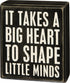 Primitives by Kathy Box Sign, 4 x 4.5, Big Heart