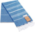 Realgrandbazaar Lucky Turkish Towels Beach Towels %100 Cotton - Pre Washed, No-Shrink, Quick Dry, Soft 39x71' Large Peshtemal, Turkish Towel, Set can be Made - Goqan by realgrandbazaar (Azure)